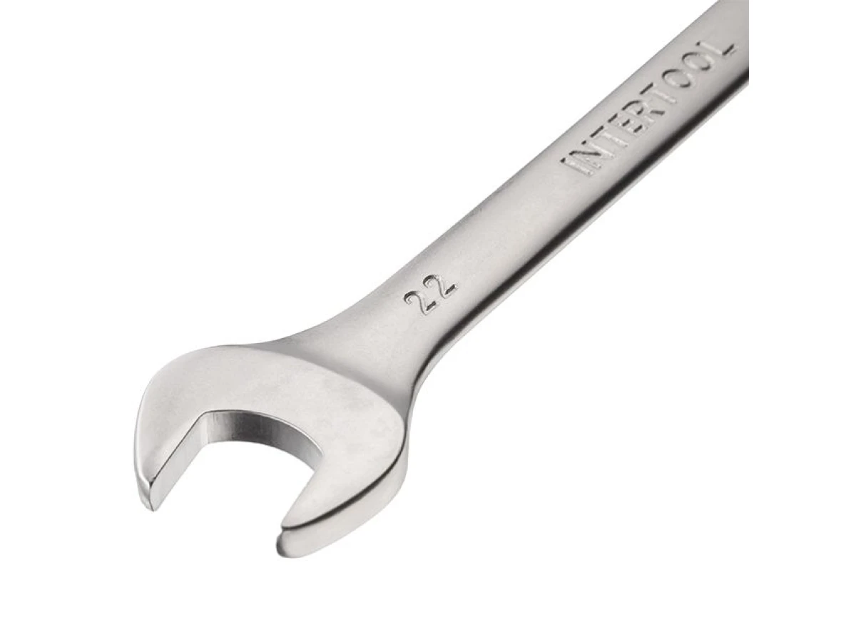 Ключ комбінований 22 мм  CrV INTERTOOL HT-1222 