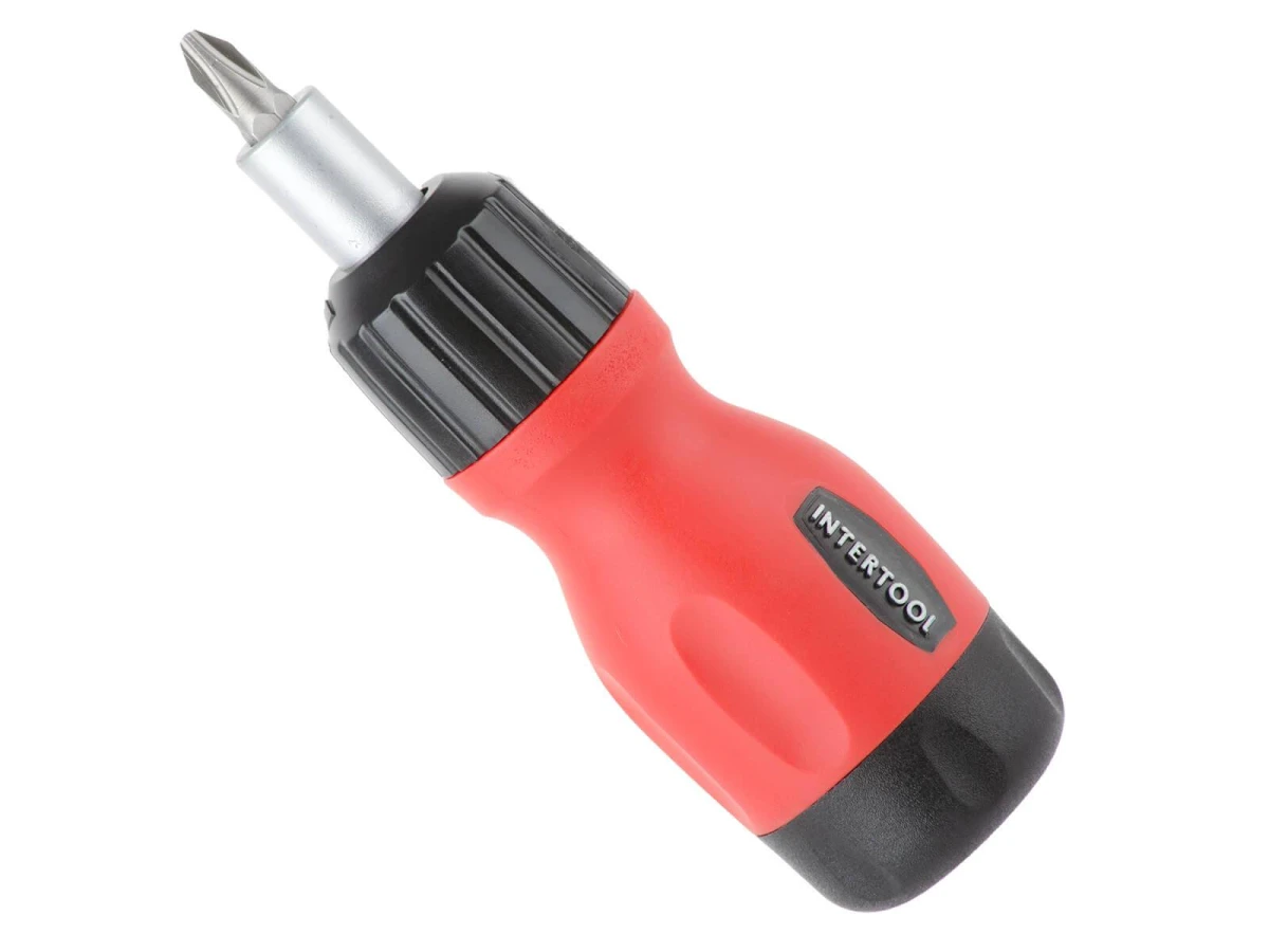 Викрутка реверсивна з комплектом насадок 6 од. INTERTOOL VT-1009 