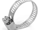 Хомут сталевий оцинкований 8 мм, D - 14-27 мм INTERTOOL TC-0014 