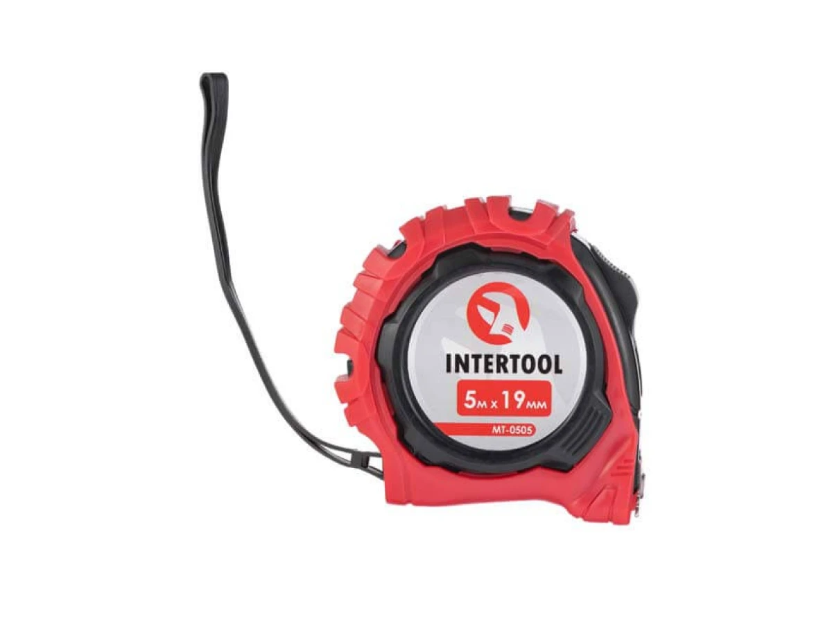 Рулетка з фіксатором 5 м * 19 мм "Магніт" INTERTOOL MT-0505 