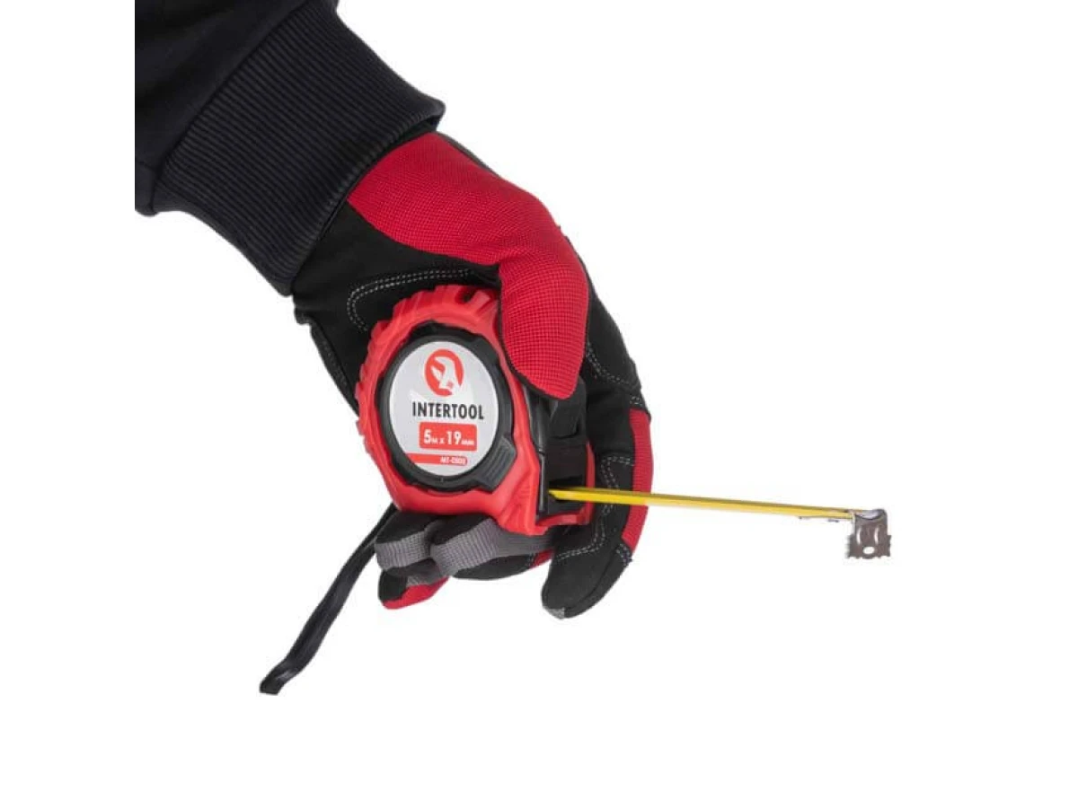 Рулетка з фіксатором 5 м * 19 мм "Магніт" INTERTOOL MT-0505 