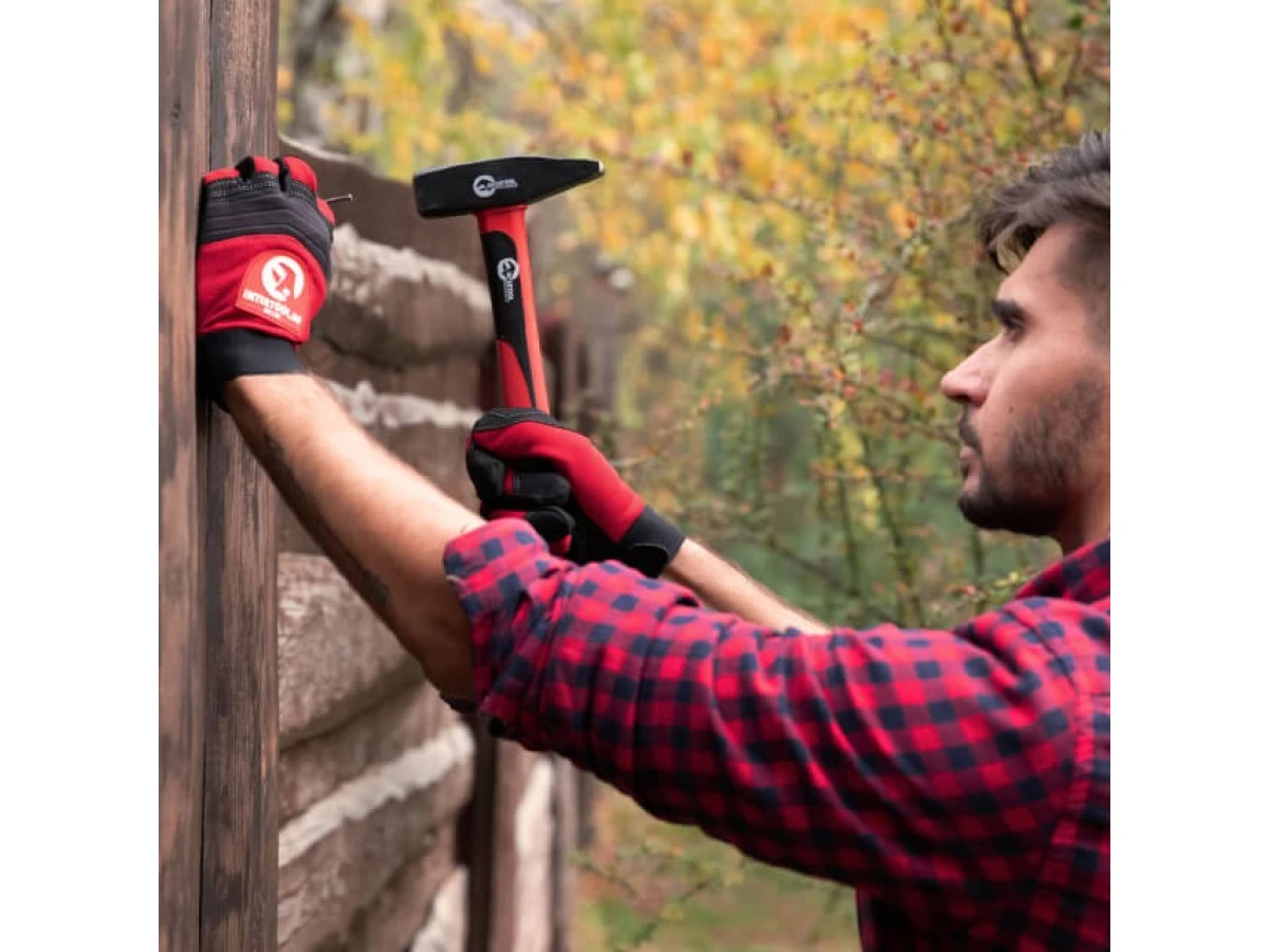 Молоток 800 г.ручка з фібергласу INTERTOOL HT-0208 