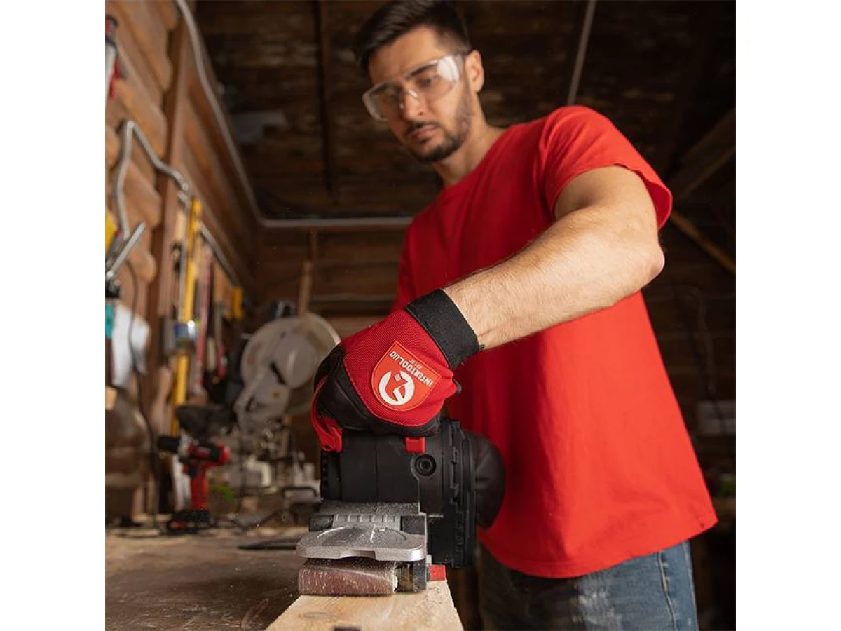 Шлифмашина стрічкова 1010 Вт, 120-380 м/хв. 76*533 мм INTERTOOL WT-0530 