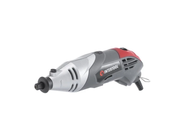 Шліфмашина пряма (гравер) 170 Вт, 8000-35000 об/хв, кейс, аксесуари 40 од., гнучкий вал INTERTOOL DT-0517 