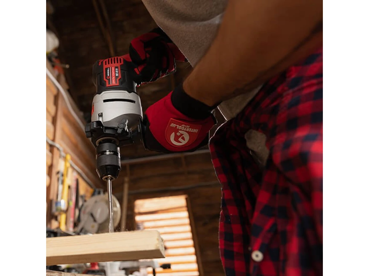 Дрель ударная 900Вт, 0-2800об/мин,1.5-13мм, метал. корпус редуктора, быстрозажимной патрон INTERTOOL WT-0119 