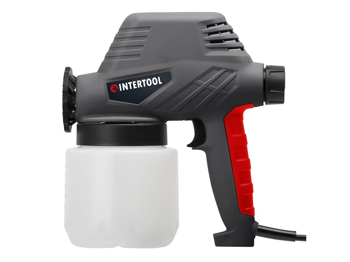 Фарбопульт електричний 110 Вт, форсунка - 0.8 мм, бачок - 0.8 л, 300 мл/хв. INTERTOOL DT-5012 