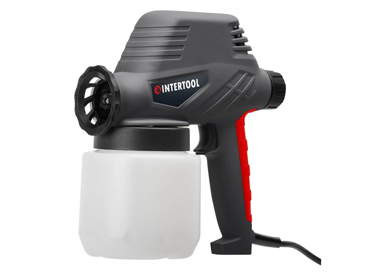 Фарбопульт електричний 110 Вт, форсунка - 0.8 мм, бачок - 0.8 л, 300 мл/хв. INTERTOOL DT-5012 