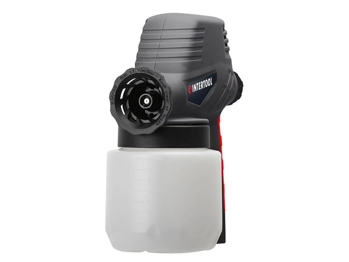 Фарбопульт електричний 110 Вт, форсунка - 0.8 мм, бачок - 0.8 л, 300 мл/хв. INTERTOOL DT-5012 