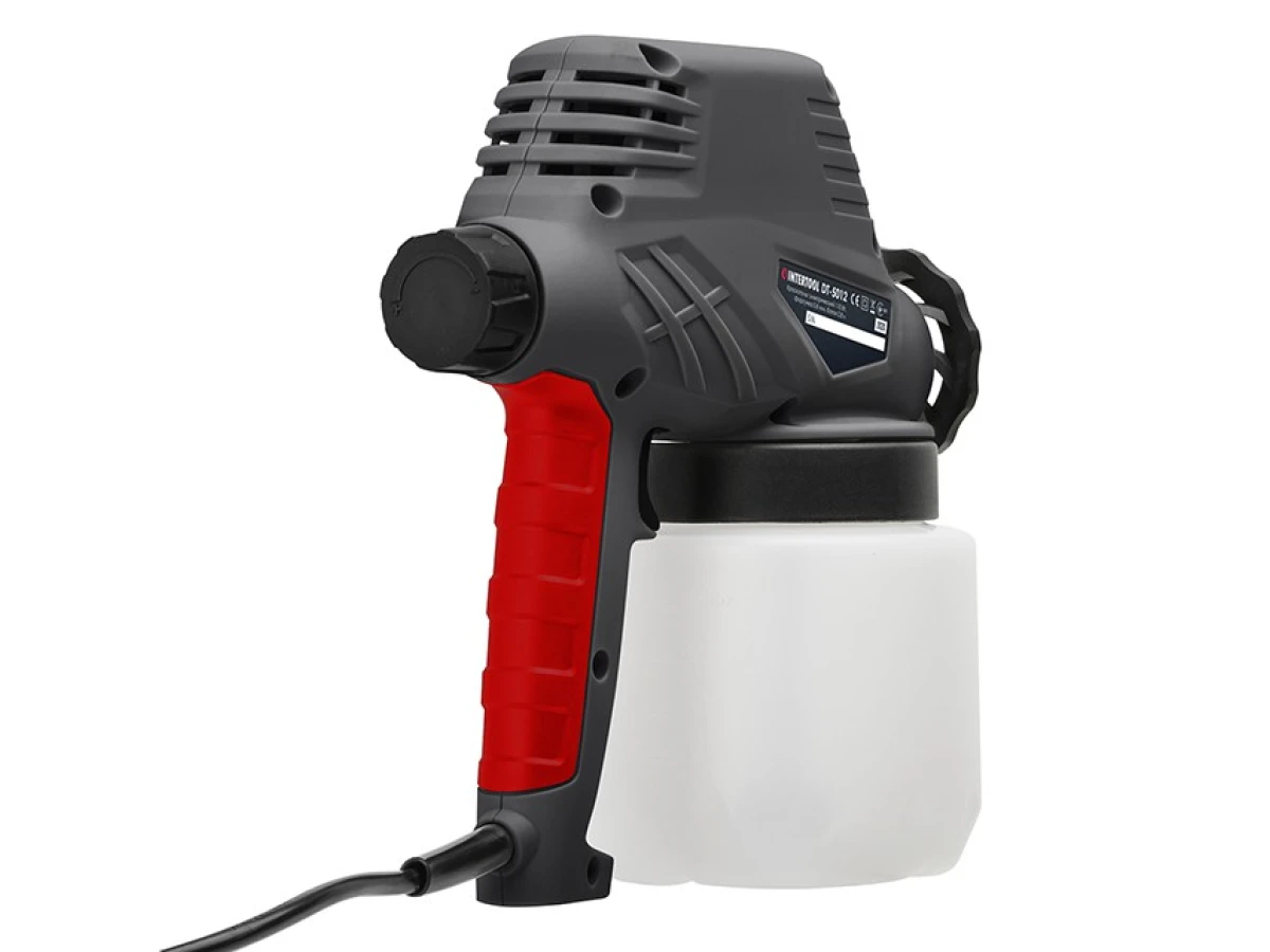 Фарбопульт електричний 110 Вт, форсунка - 0.8 мм, бачок - 0.8 л, 300 мл/хв. INTERTOOL DT-5012 