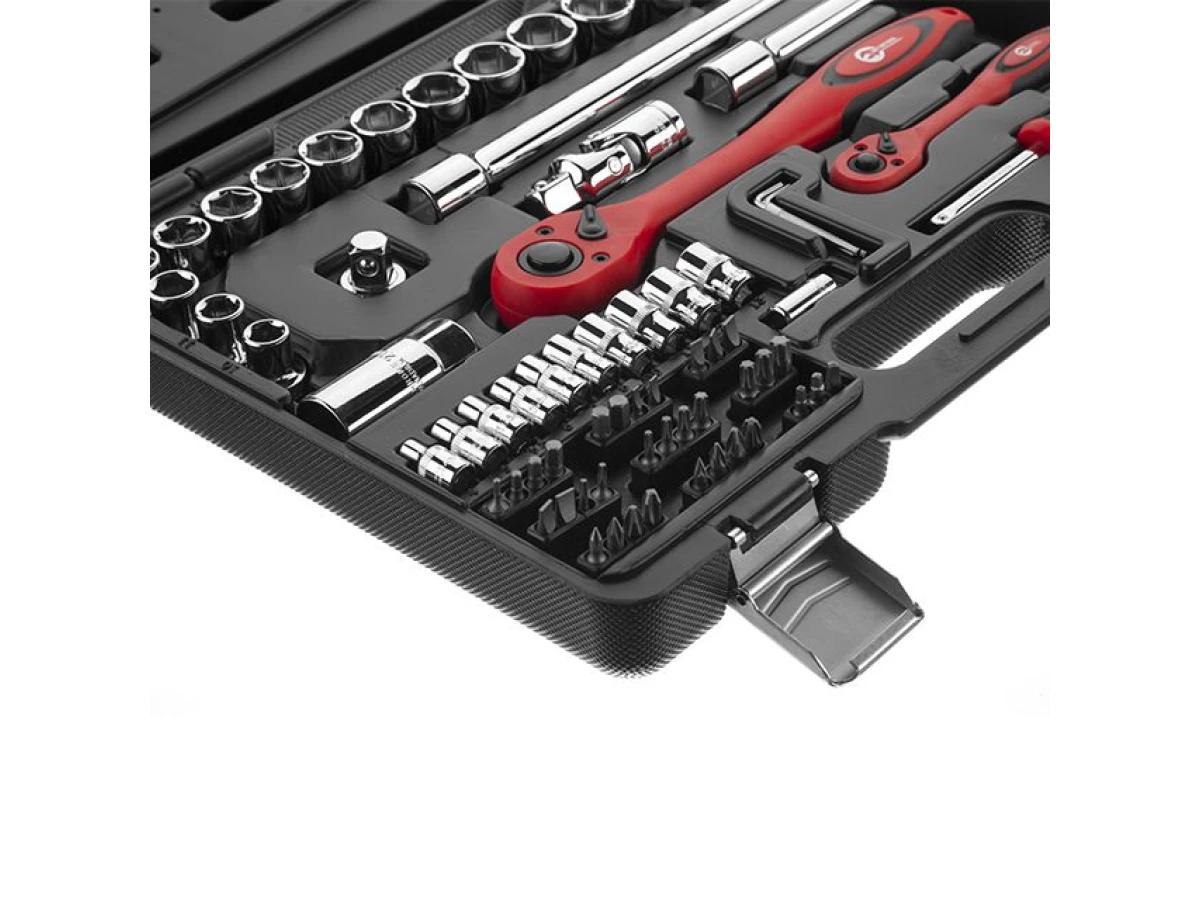 Набір інструментів професійний, 1/2" & 1/4", 72 од. CrV INTERTOOL ET-6072 