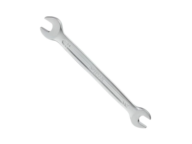 Ключ ріжковий 10х11 мм Cr-V, покриття сатин-хром, PROF DIN3113 INTERTOOL XT-1110 