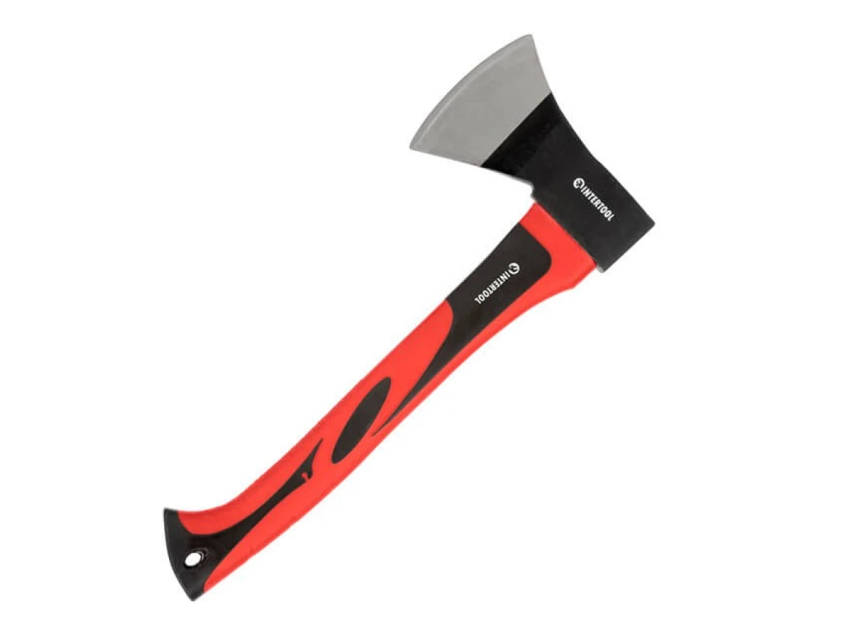 Сокира 600 г, ручка з фібергласу INTERTOOL HT-0261 