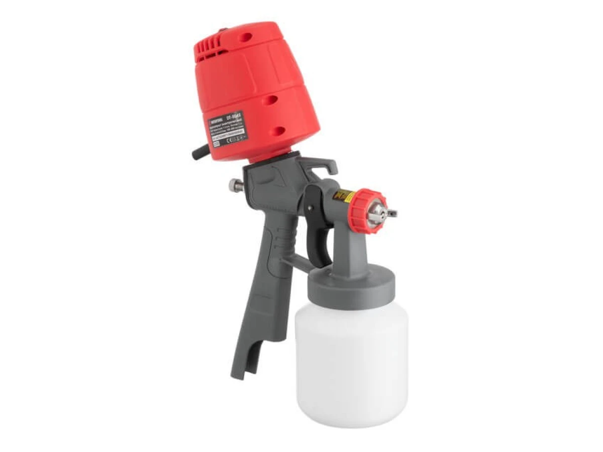 Фарбопульт електричний HVLP 450 Вт, форсунка 1.5 мм, бачок 1 л 0.14-0.35 Бар, 100-200 мл/хв. INTERTOOL DT-5045 