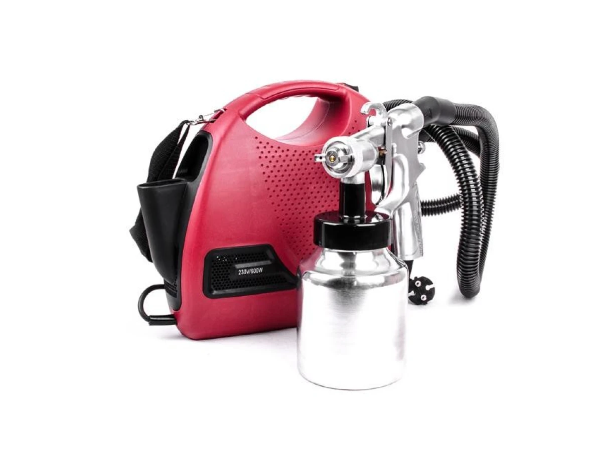 Фарбопульт електричний HVLP 600 Вт, форсунка 1.8 мм, бачок 1 л, 0.14-0.70 Бар, 450-550 мл/хв. INTERTOOL DT-5060 