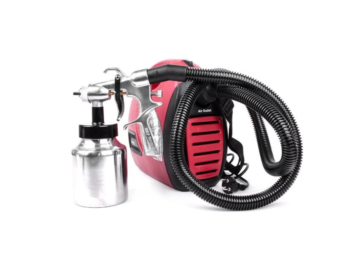 Фарбопульт електричний HVLP 600 Вт, форсунка 1.8 мм, бачок 1 л, 0.14-0.70 Бар, 450-550 мл/хв. INTERTOOL DT-5060 