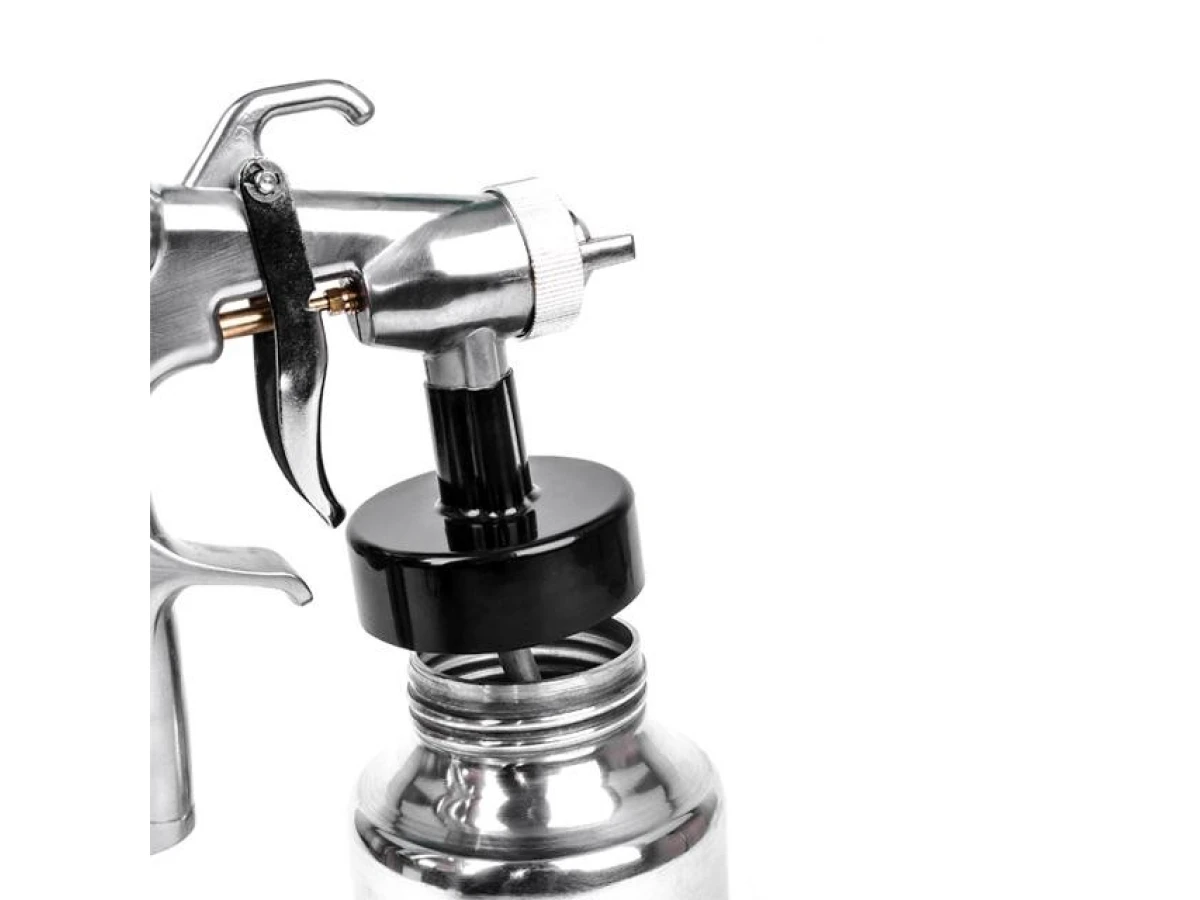 Фарбопульт електричний HVLP 600 Вт, форсунка 1.8 мм, бачок 1 л, 0.14-0.70 Бар, 450-550 мл/хв. INTERTOOL DT-5060 