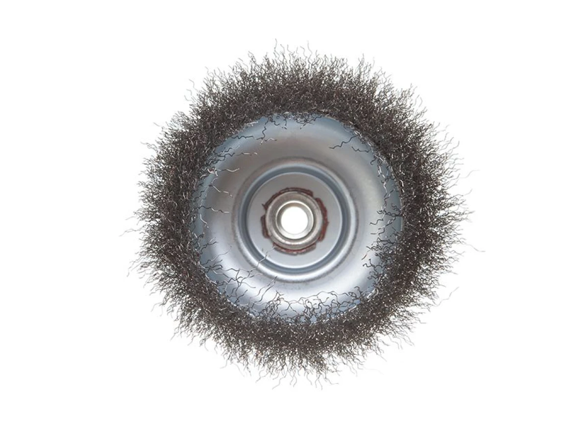 Щітка чашкова 150 мм, для КШМ, М14 (кручений дріт) INTERTOOL BT-1150 