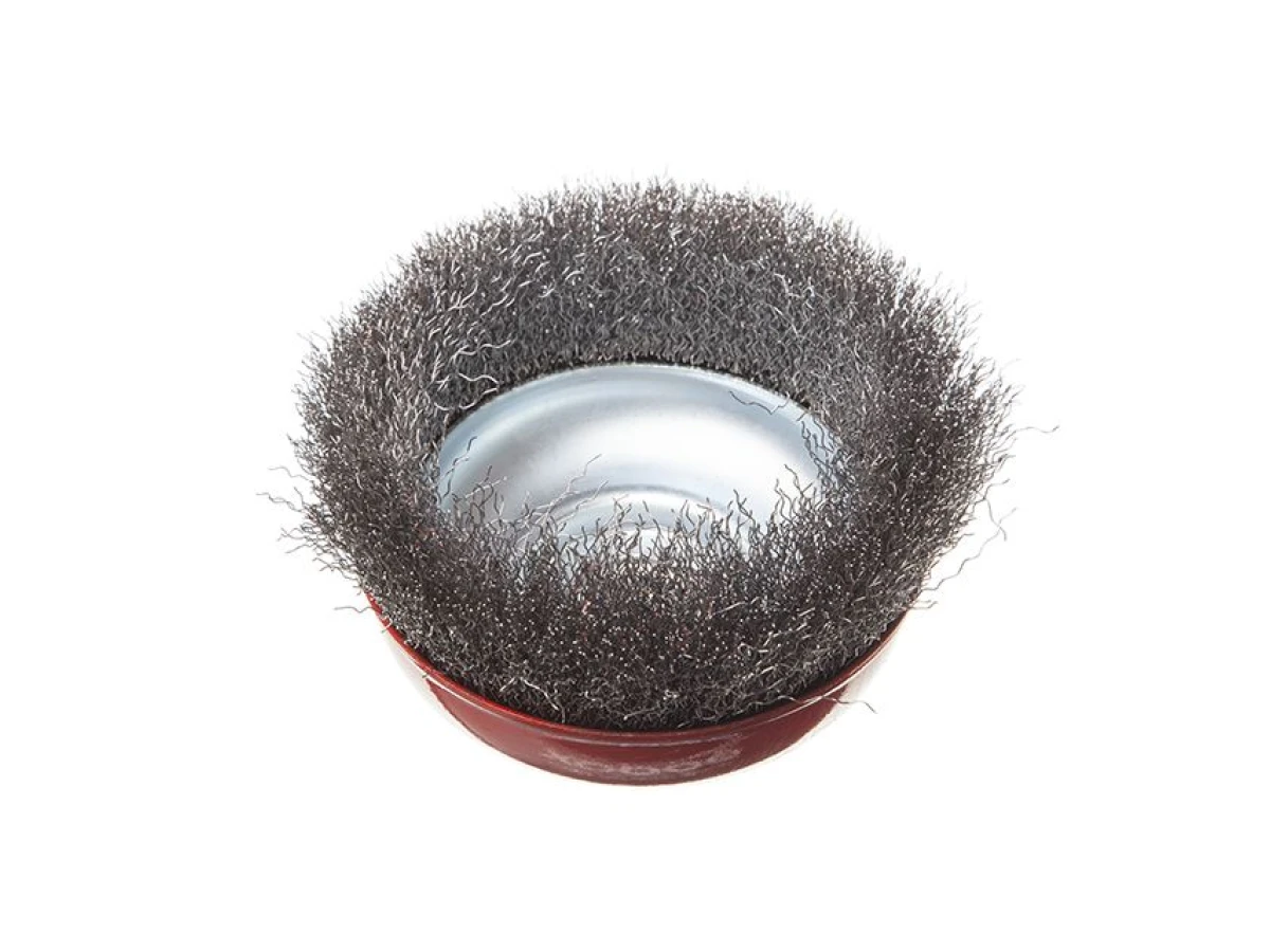 Щітка чашкова 150 мм, для КШМ, М14 (кручений дріт) INTERTOOL BT-1150 