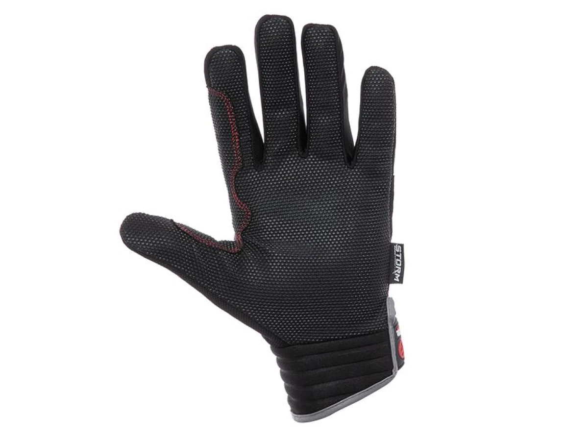 Рукавиці зі спандексу, антиковзаюче покриття долоні, захист суглобів піноматеріалом, посилення на великому і вказівному пальцях, 10" (XL) STORM INTERTOOL SP-0180 