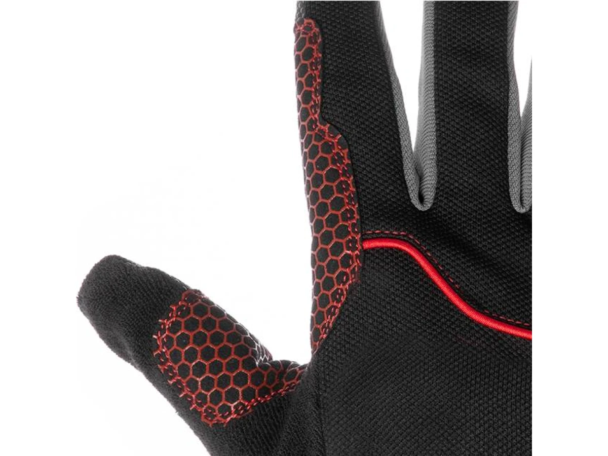 Рукавиці зі спандексу, дихаючий матеріал, антиковзаюче покриття долоні, посилення на великому і вказівному пальцях, 10" (XL) STORM INTERTOOL SP-0181 