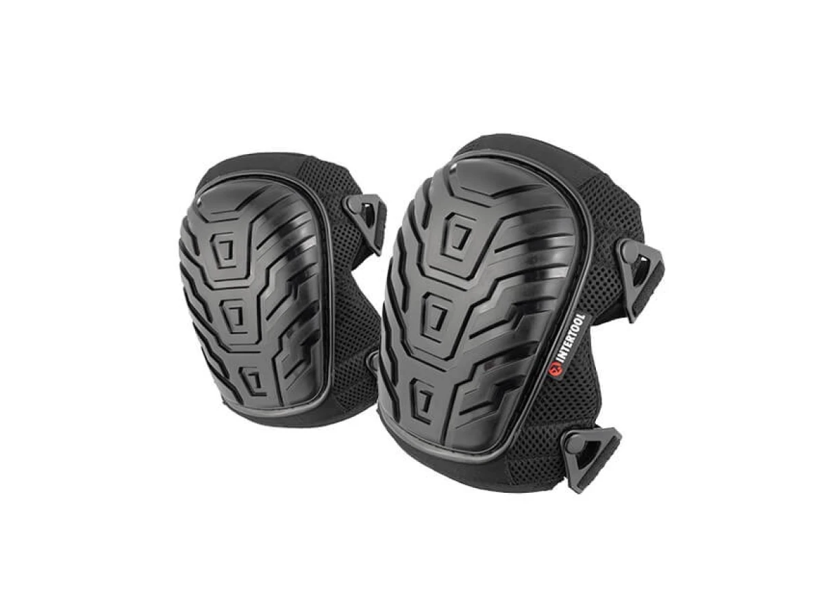 Наколенники защитные, противоскользящие накладки из ПВХ, ткань 600D, гелевые подушки, неопреновые ремни INTERTOOL SP-0053 