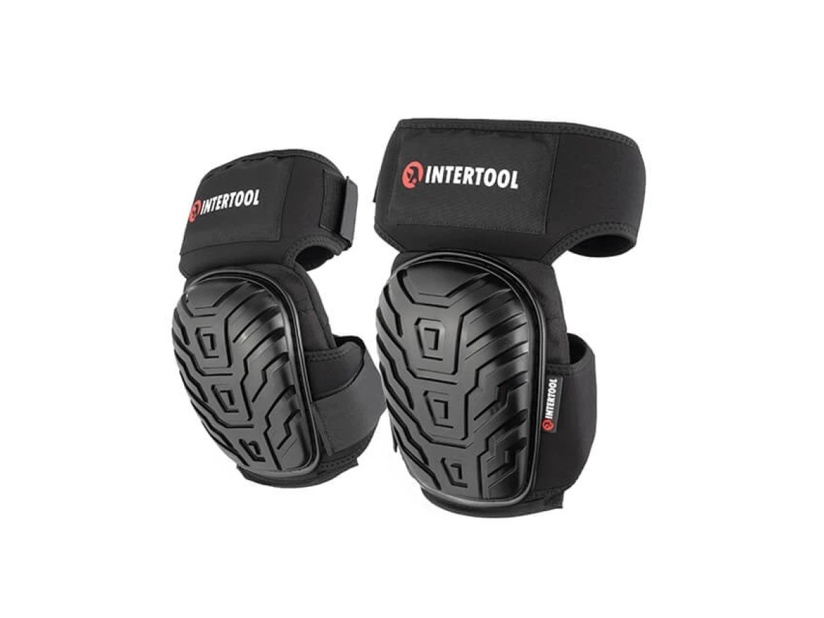 Наколенники защитные, противоскользящие накладки из ПВХ, ткань 600D, гелевые подушки, неопреновые ремни INTERTOOL SP-0054 