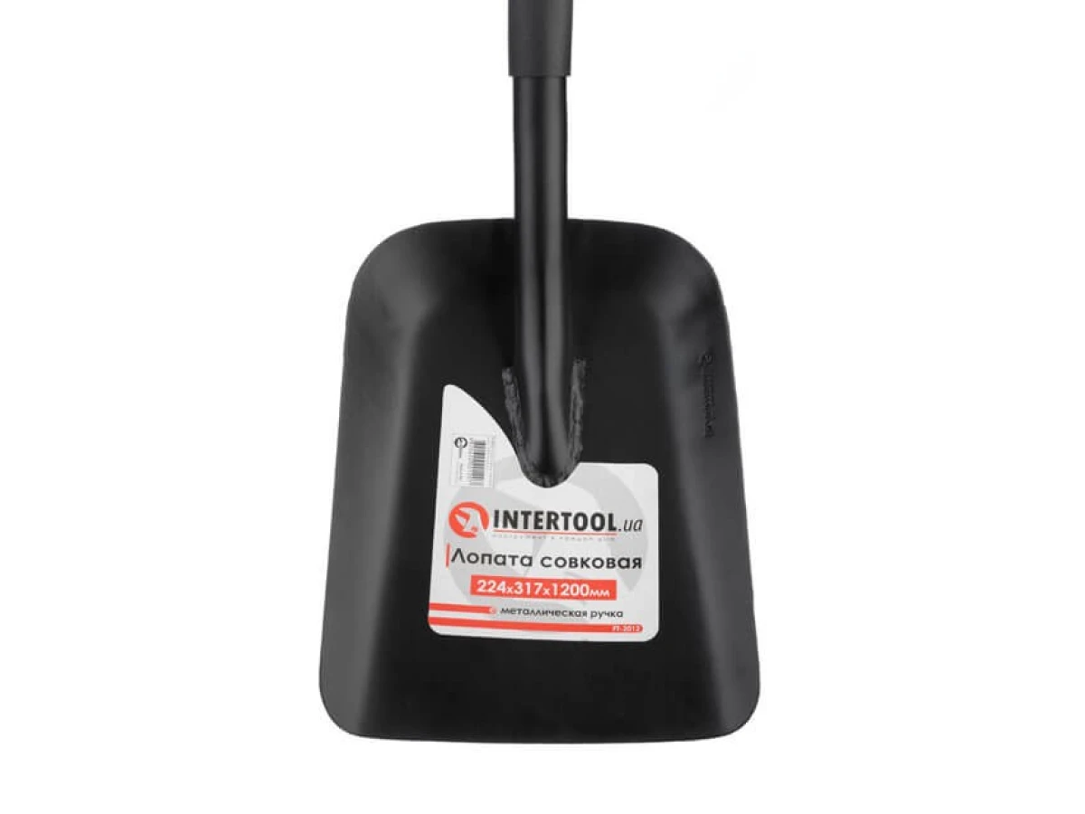 Лопата совкова, металева ручка, 224х317х1200 мм INTERTOOL FT-2012 