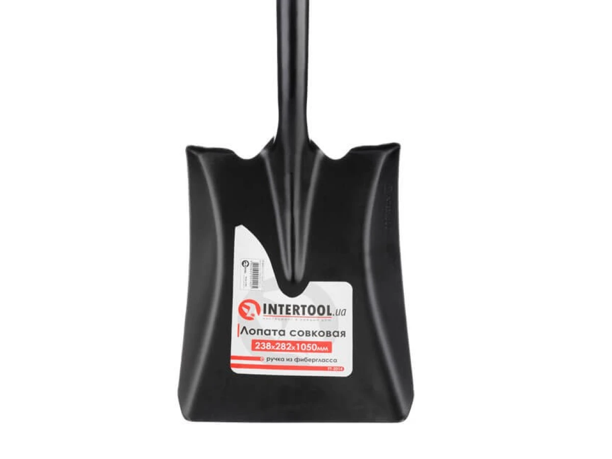 Лопата совкова, ручка з фібергласу, 238х282х1050 мм INTERTOOL FT-2014 
