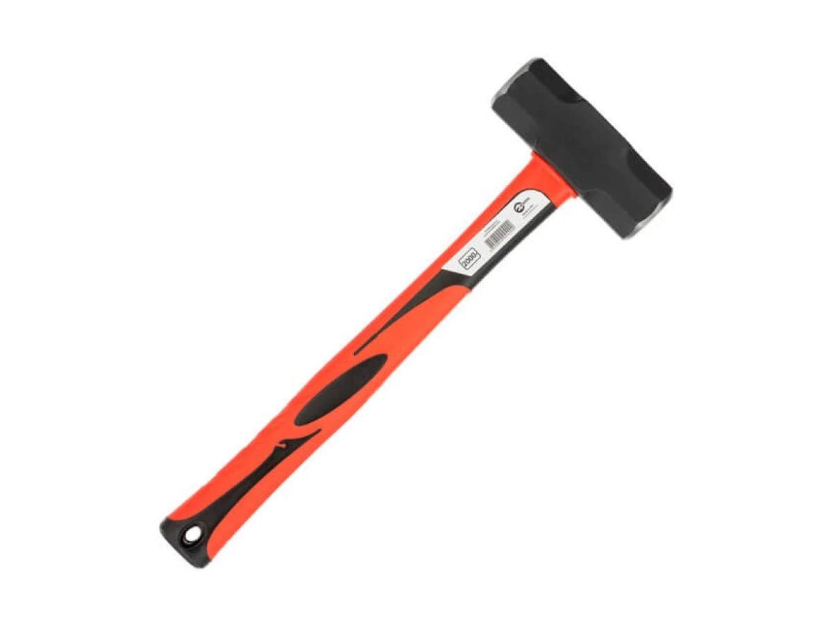 Молот 2000 г, ручка з фібергласу INTERTOOL HT-0242 