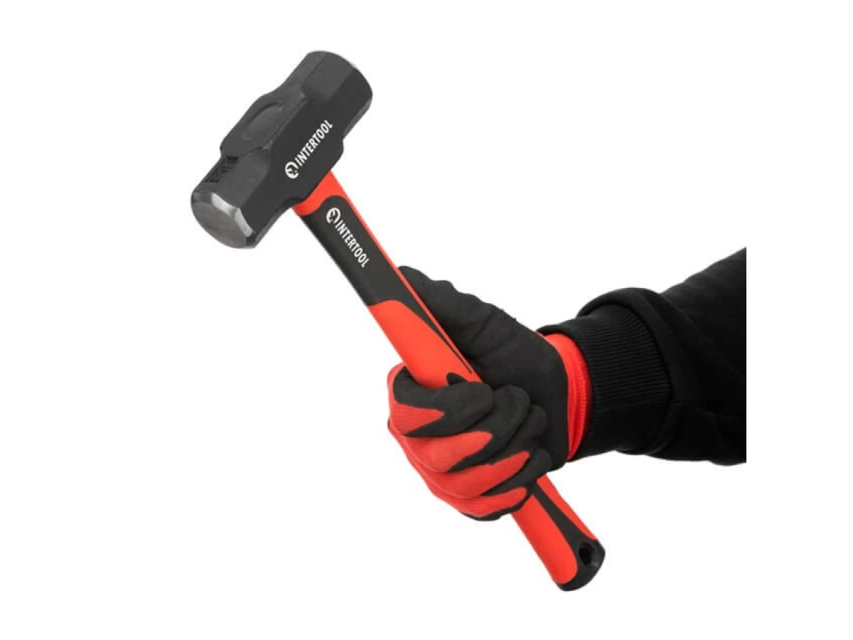 Молот 2000 г, ручка з фібергласу INTERTOOL HT-0242 