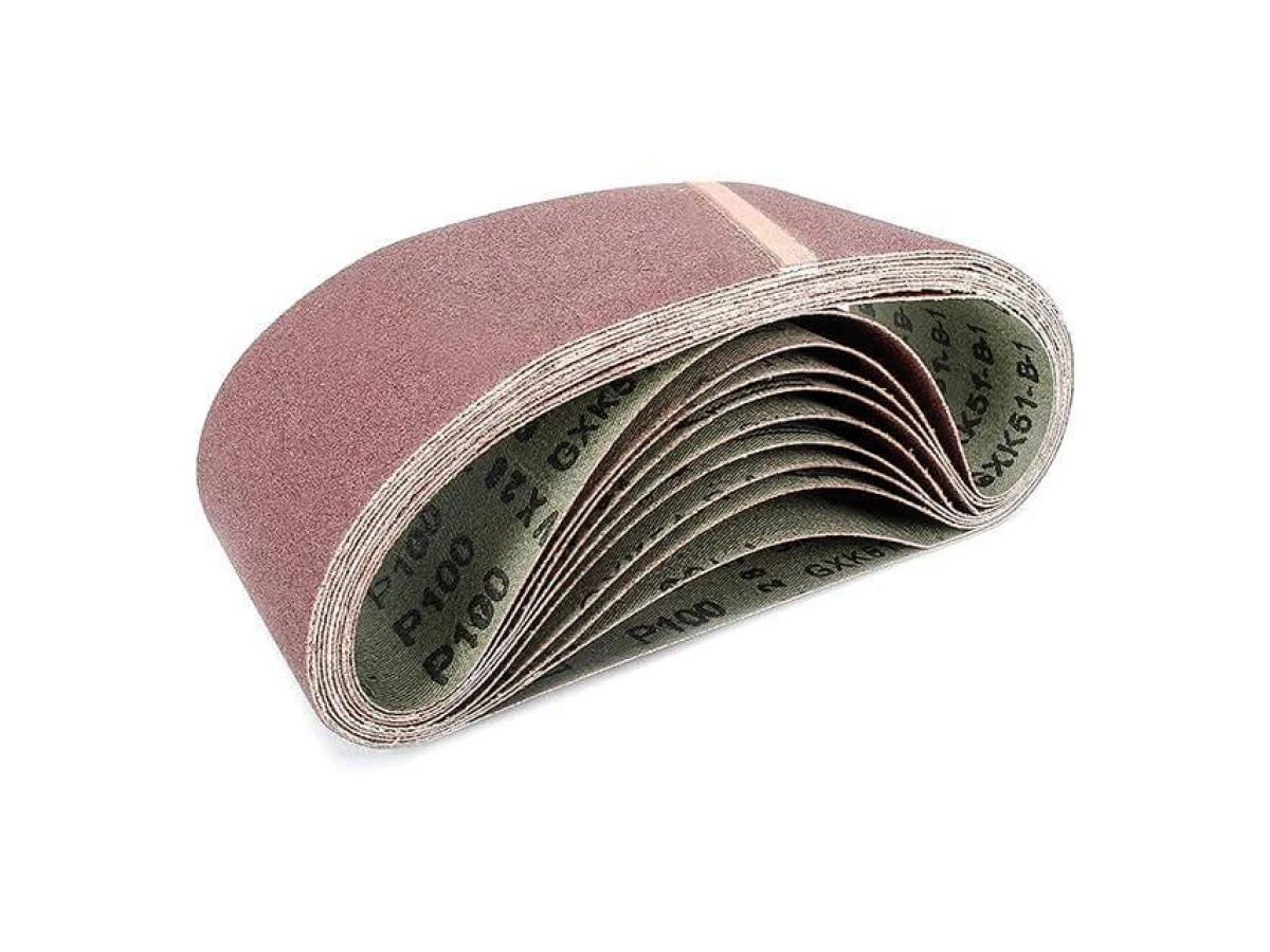 Стрічка шліфувальна 75 x 457мм, зерно 100 уп.10шт. INTERTOOL BT-0310 