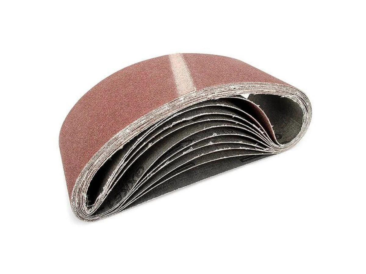 Стрічка шліфувальна 75 x 457мм, зерно 120 уп.10шт. INTERTOOL BT-0312 