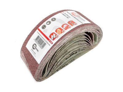 Стрічка шліфувальна 75 x 533мм, зерно 60 уп.10шт. INTERTOOL BT-0406