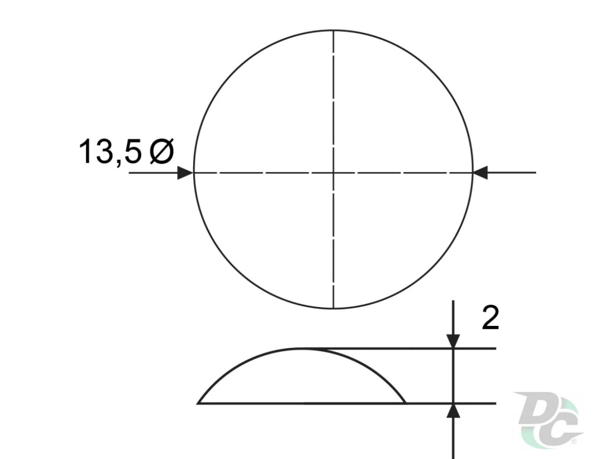 Демпфер (отбойник) силиконовый 13,5*2мм 