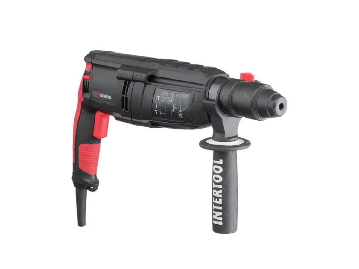 Перфоратор 1000 Вт, 3.2 Дж, 0-1300 об/хв., 0-5100 уд./хв., 3 режими, знімний швидкозатискний патрон INTERTOOL WT-0171 