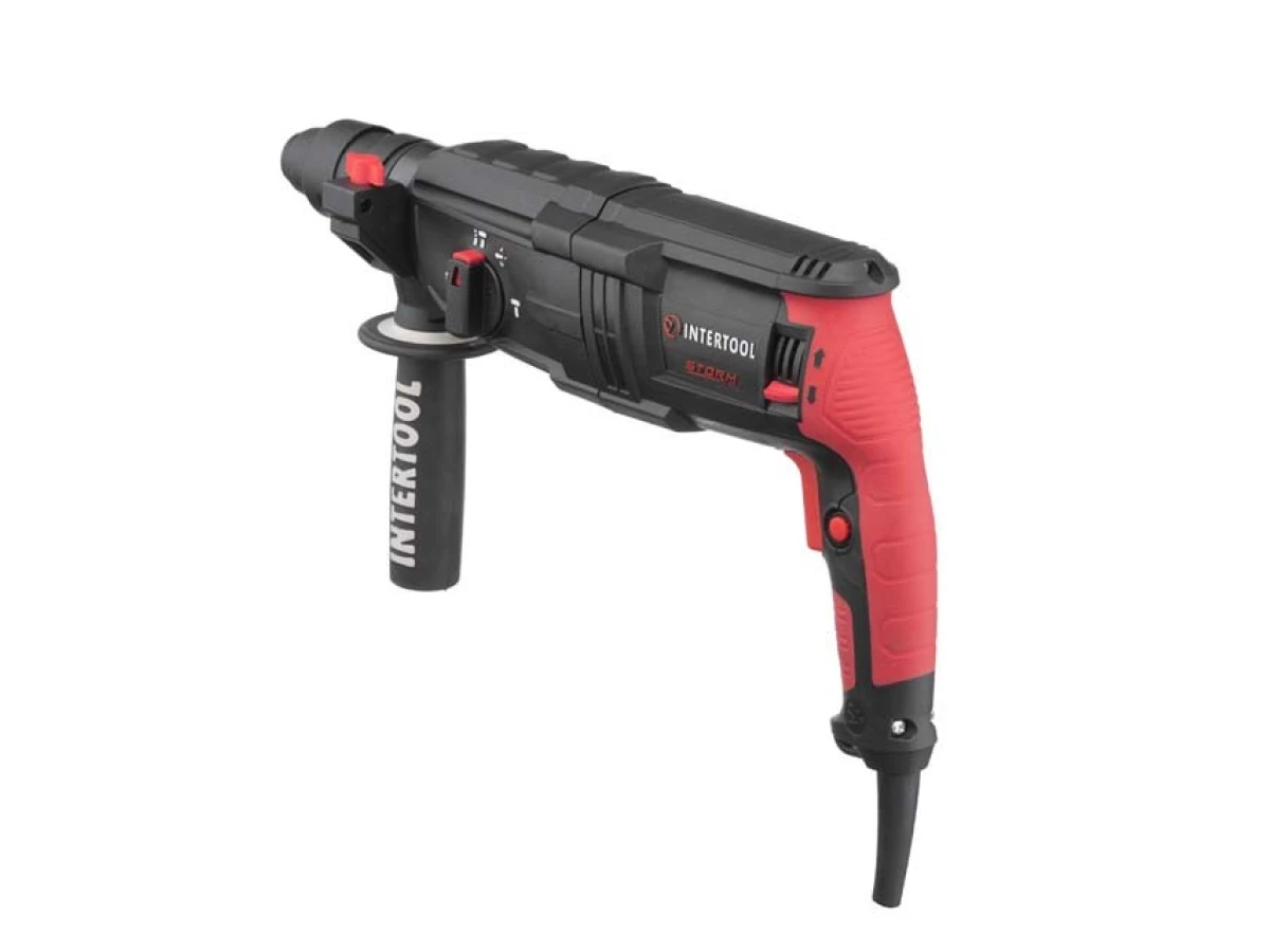 Перфоратор 1000 Вт, 3.2 Дж, 0-1300 об/хв., 0-5100 уд./хв., 3 режими, знімний швидкозатискний патрон INTERTOOL WT-0171 
