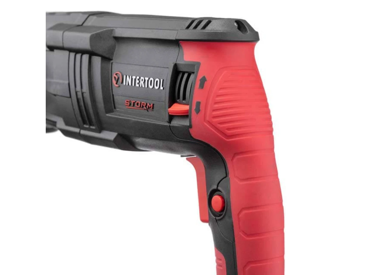 Перфоратор 1000 Вт, 3.2 Дж, 0-1300 об/хв., 0-5100 уд./хв., 3 режими, знімний швидкозатискний патрон INTERTOOL WT-0171 