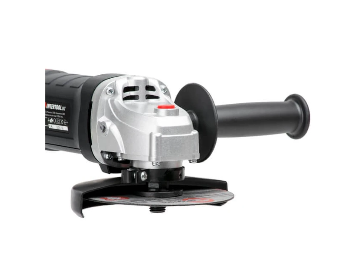 Шліфмашина кутова 1200 Вт, діаметр круга 125 мм, 11000 об/хв. INTERTOOL WT-0224 