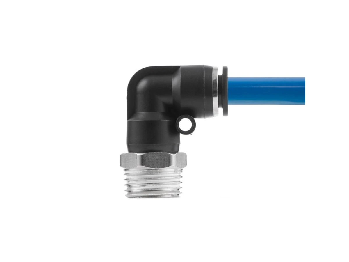 З'єднання цангове L-подібне для поліуретанових та ін. шлангів 10 мм, 1/2" зовн. різьба INTERTOOL PT-2343 