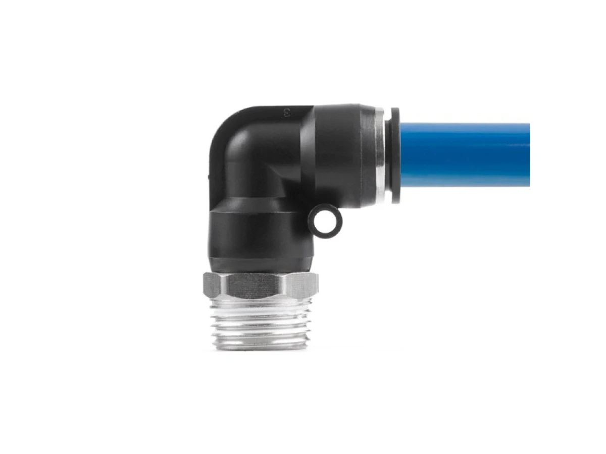 З'єднання цангове L-подібне для поліуретанових та ін. шлангів 12 мм, 1/2" зовн. різьба INTERTOOL PT-2344 