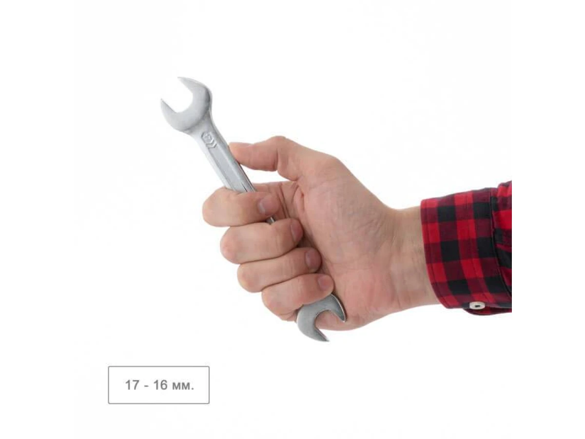 Набір комбінованих ключів 6 шт 6-17 мм Cr-V, покриття сатин-хром, DIN3110, STORM INTERTOOL XT-1101 