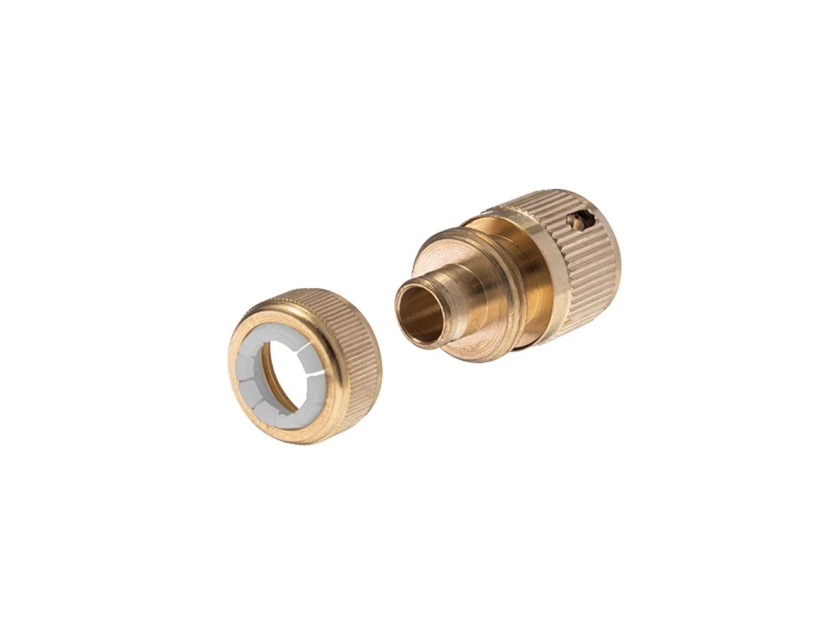 Конектор латунний 1/2" на шланг 1/2" STORM INTERTOOL GE-1216 