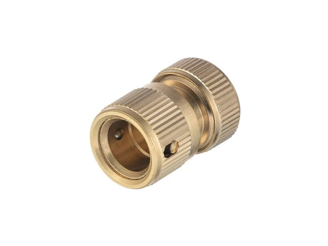 Коннектор латунный с аквастопом 1/2" на шланг 3/4" STORM INTERTOOL GE-1217 