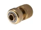 Коннектор латунный с аквастопом 1/2" на шланг 1/2" STORM INTERTOOL GE-1219 