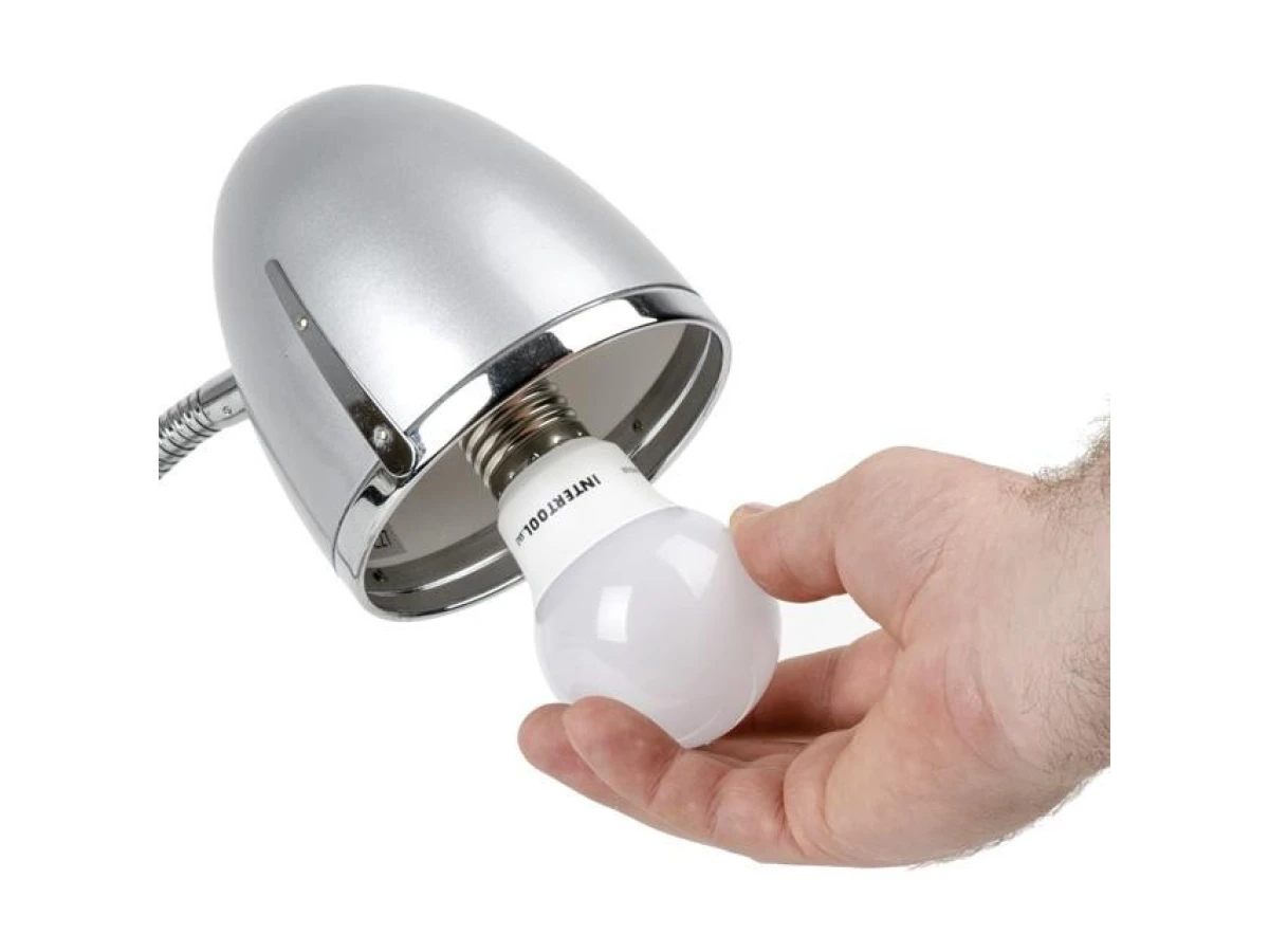 Светодиодная лампа LED 10 Вт, E27, 220 В INTERTOOL LL-0014 