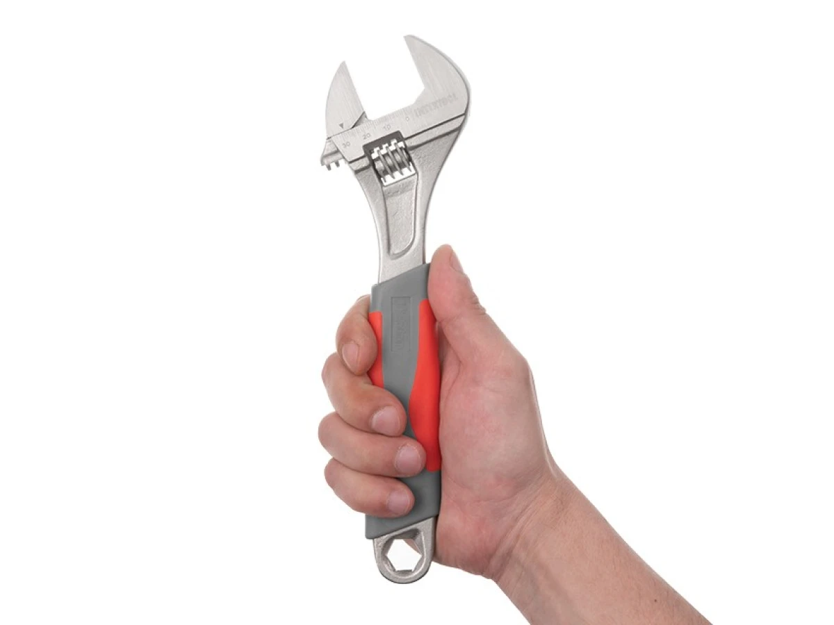 Ключ розвідний 250 мм, ізольована рукоятка,нікелеве покриття INTERTOOL XT-0025 