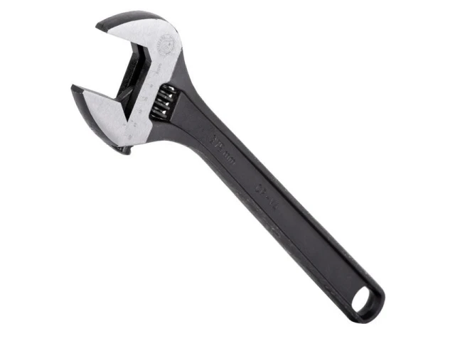 Ключ разводной 380 мм, Cr-V, черный, фосфатированный INTERTOOL XT-0065 