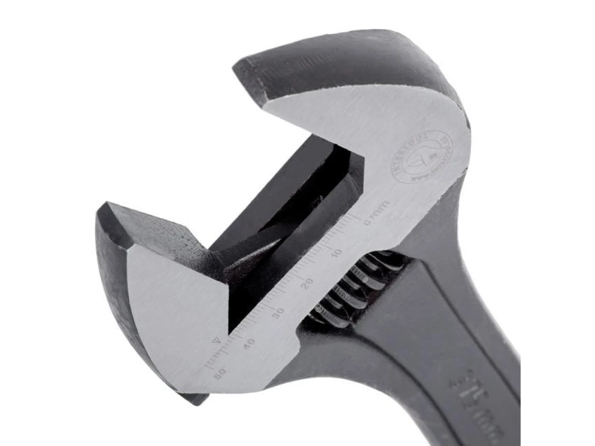 Ключ разводной 380 мм, Cr-V, черный, фосфатированный INTERTOOL XT-0065 