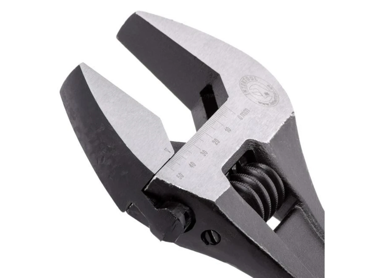 Ключ разводной 380 мм, Cr-V, черный, фосфатированный INTERTOOL XT-0065 