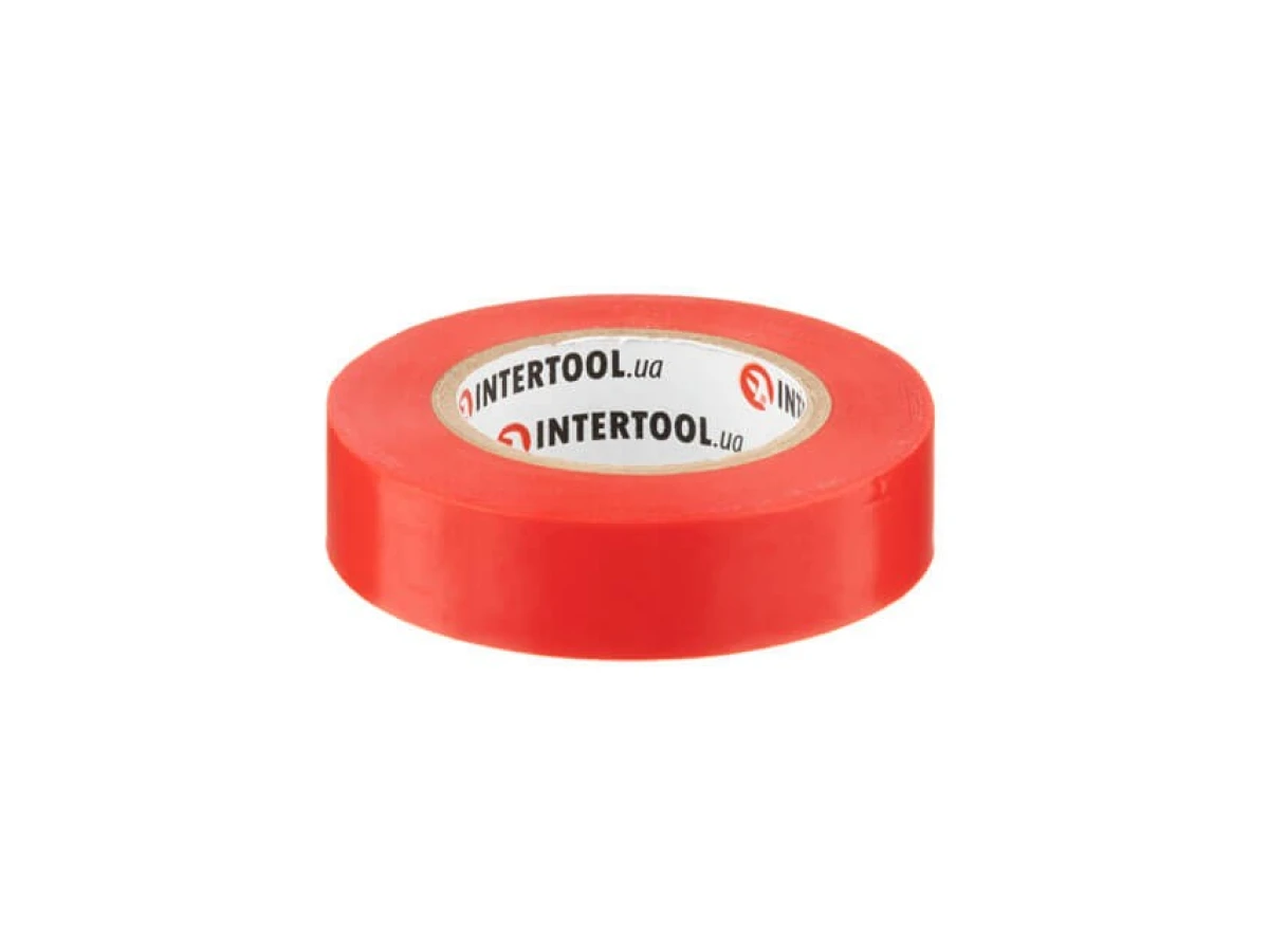 Стрічка ізоляційна, 17 мм * 15 м * 0.15 мм, червона INTERTOOL IT-0040 